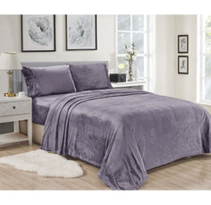 Noble House Lavana Microplush Fitted Sheet/Pillowcase Set product
